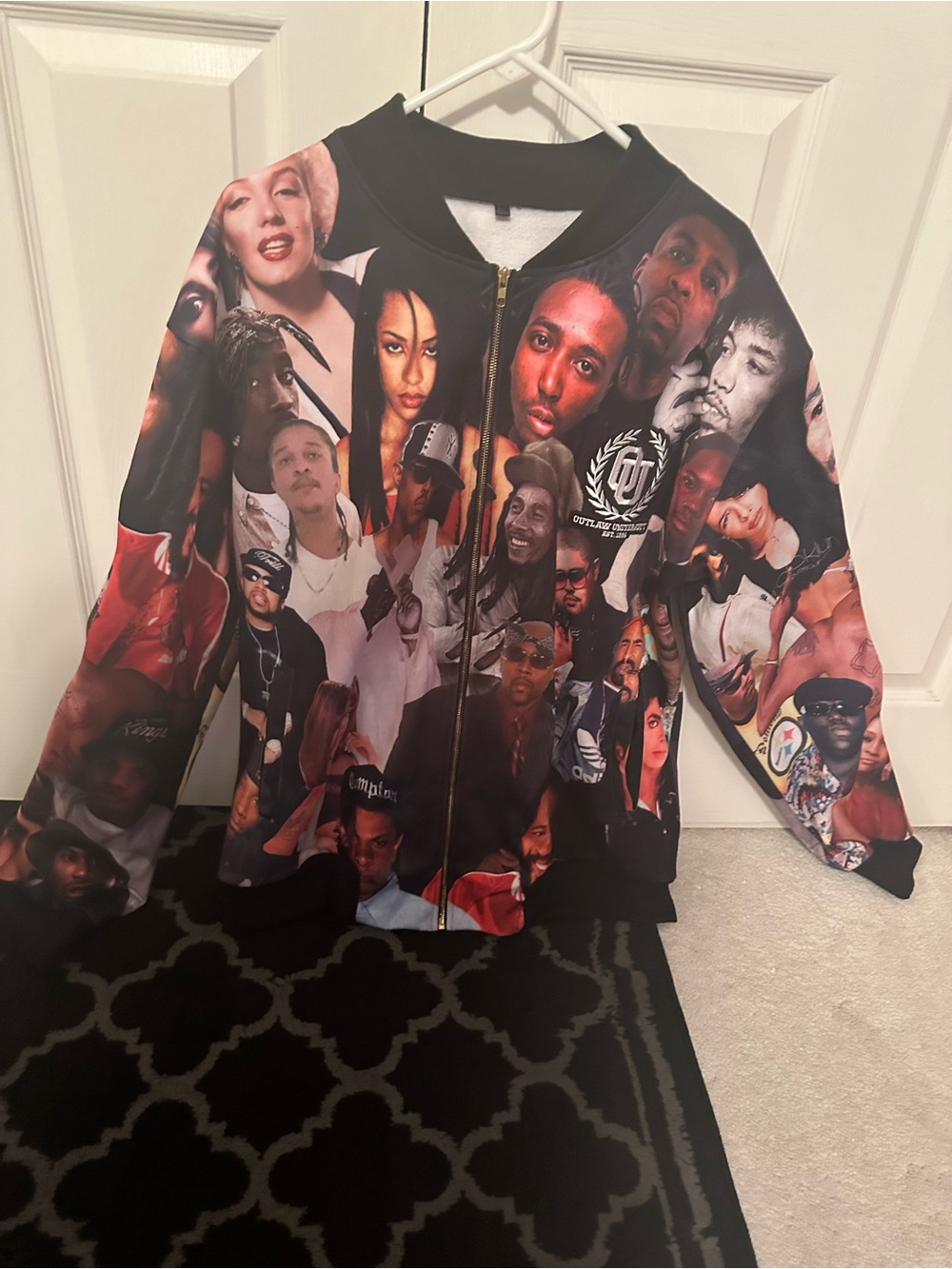 Limited Edition Outlaw University Fallen Celebrities Bomber Jacket - 2pac, Noble